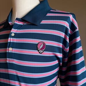 Grateful Dead Steal Your Face PGA Tour Golf Polo (2XL)